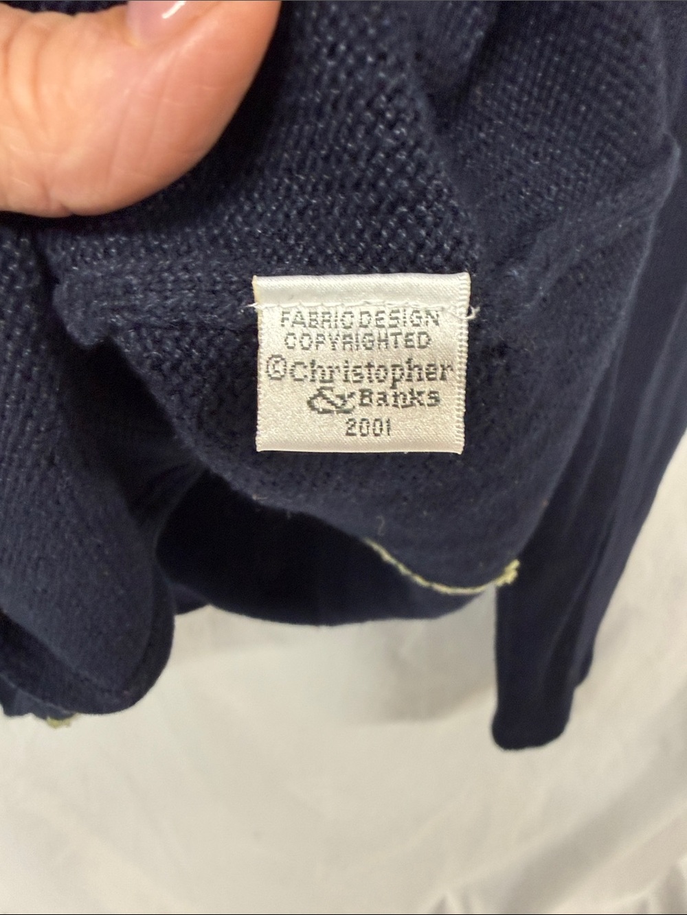 Christopher & Banks Navy Cardigan with Blue, Pink, and Yellow Floral embroidered - Picture 5 of 5